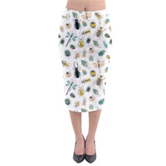 Insect Animal Pattern Midi Pencil Skirt by Ket1n9