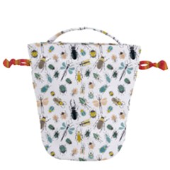 Insect Animal Pattern Drawstring Bucket Bag by Ket1n9