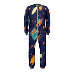 Space Galaxy Planet Universe Stars Night Fantasy Onepiece Jumpsuit (kids) by Ket1n9