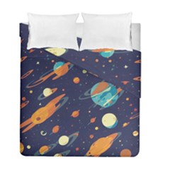 Space Galaxy Planet Universe Stars Night Fantasy Duvet Cover Double Side (full/ Double Size) by Ket1n9