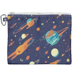 Space Galaxy Planet Universe Stars Night Fantasy Canvas Cosmetic Bag (xxxl) by Ket1n9