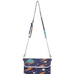 Space Galaxy Planet Universe Stars Night Fantasy Mini Crossbody Handbag by Ket1n9