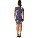 Space Galaxy Planet Universe Stars Night Fantasy Fitted Knot Split End Bodycon Dress View4