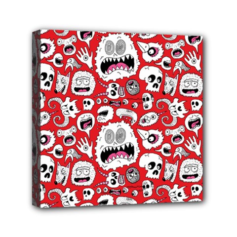 Another Monster Pattern Mini Canvas 6  X 6  (stretched) by Ket1n9