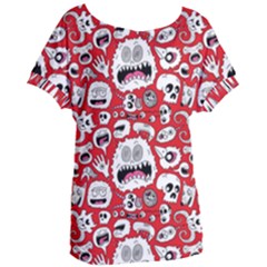 Another Monster Pattern Women s Oversized T-shirt by Ket1n9