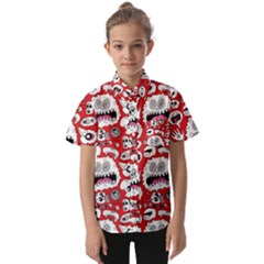 Another Monster Pattern Kids  Short Sleeve Shirt by Ket1n9