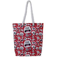 Another Monster Pattern Full Print Rope Handle Tote (small) by Ket1n9