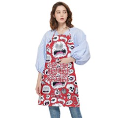 Another Monster Pattern Pocket Apron by Ket1n9