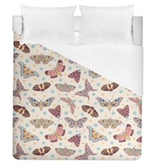 Pattern-with-butterflies-moths Duvet Cover (queen Size) by Ket1n9