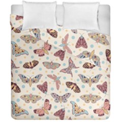 Pattern-with-butterflies-moths Duvet Cover Double Side (california King Size) by Ket1n9