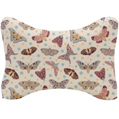 Pattern-with-butterflies-moths Seat Head Rest Cushion by Ket1n9