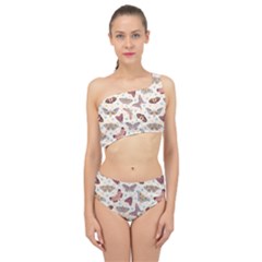 Pattern-with-butterflies-moths Spliced Up Two Piece Swimsuit by Ket1n9