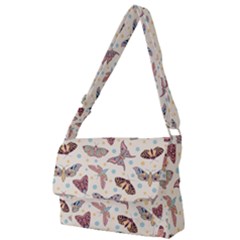 Pattern-with-butterflies-moths Full Print Messenger Bag (s) by Ket1n9