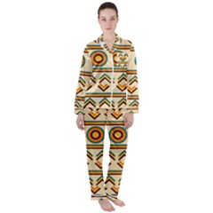 African Women s Long Sleeve Satin Pajamas Set	 by ByThiagoDantas