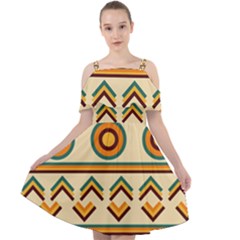 African Cut Out Shoulders Chiffon Dress by ByThiagoDantas