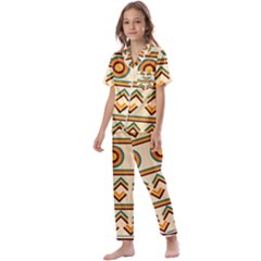 African Kids  Satin Short Sleeve Pajamas Set by ByThiagoDantas