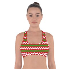 Christmas-paper-scrapbooking-pattern- Cross Back Sports Bra