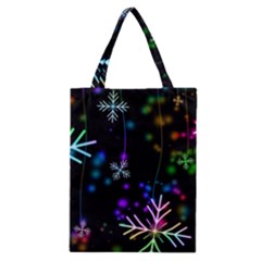 Snowflakes Snow Winter Christmas Classic Tote Bag