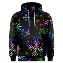 Snowflakes Snow Winter Christmas Men s Overhead Hoodie by Grandong