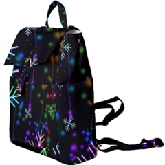 Snowflakes Snow Winter Christmas Buckle Everyday Backpack by Grandong