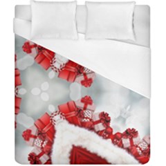 Christmas-background-tile-gifts Duvet Cover (California King Size)