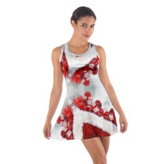 Christmas-background-tile-gifts Cotton Racerback Dress by Grandong