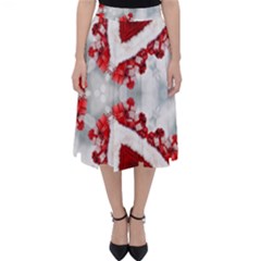 Christmas-background-tile-gifts Classic Midi Skirt by Grandong