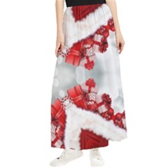 Christmas-background-tile-gifts Maxi Chiffon Skirt by Grandong