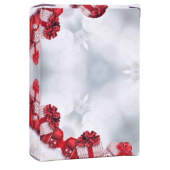 Christmas-background-tile-gifts Playing Cards Single Design (Rectangle) with Custom Box