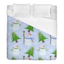 New Year Christmas Snowman Pattern, Duvet Cover (Full/ Double Size) View1