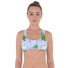 New Year Christmas Snowman Pattern, Got No Strings Sports Bra by Grandong