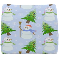 New Year Christmas Snowman Pattern, Seat Cushion by Grandong