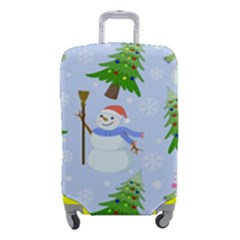 New Year Christmas Snowman Pattern, Luggage Cover (small) by Grandong