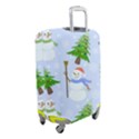 New Year Christmas Snowman Pattern, Luggage Cover (Small) View2