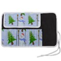 New Year Christmas Snowman Pattern, Pen Storage Case (S) View2