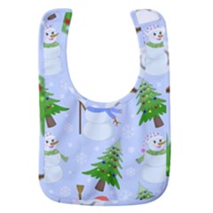 New Year Christmas Snowman Pattern, Baby Bib by Grandong