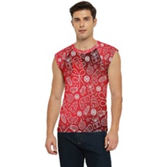 Christmas Pattern Red Men s Raglan Cap Sleeve T-shirt by Grandong