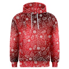 Christmas Pattern Red Men s Overhead Hoodie by Grandong