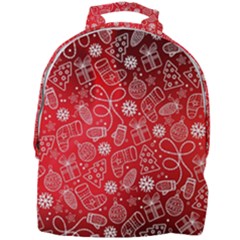 Christmas Pattern Red Mini Full Print Backpack by Grandong