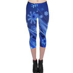 Christmas-card-greeting-card-star Capri Leggings  by Grandong