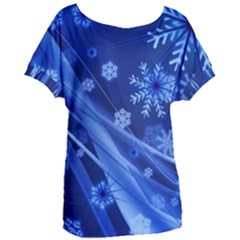 Christmas-card-greeting-card-star Women s Oversized T-shirt by Grandong