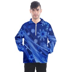 Christmas-card-greeting-card-star Men s Half Zip Pullover by Grandong