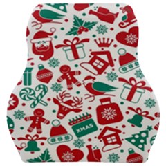 Background Vector Texture Christmas Winter Pattern Seamless Car Seat Velour Cushion  by Grandong