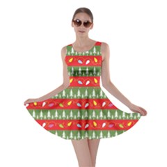 Christmas-papers-red-and-green Skater Dress by Grandong