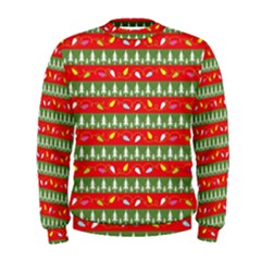 Christmas-papers-red-and-green Men s Sweatshirt by Grandong