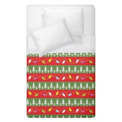 Christmas-papers-red-and-green Duvet Cover (single Size) by Grandong