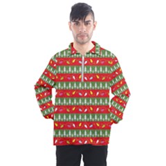 Christmas-papers-red-and-green Men s Half Zip Pullover