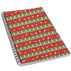 Christmas-papers-red-and-green 5 5  X 8 5  Notebook by Grandong