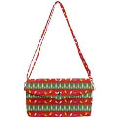 Christmas-papers-red-and-green Removable Strap Clutch Bag by Grandong