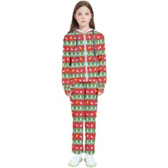 Christmas-papers-red-and-green Kids  Tracksuit by Grandong